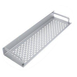 dophee 40cm Shower Caddy, Rectangle Aluminum Bathroom Shower Organizers Bath Kitchen Spice Rack Holder Wall Mounted Rack Shelves Space Storage Organizer Accessories for Bathroom Restroom