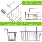 JIANYI Sponge Holder, Stainless Steel for Kitchen Sink, Rustproof Durable Caddy for Dishwashing and Brush Drying