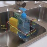 JIANYI Sponge Holder, Stainless Steel for Kitchen Sink, Rustproof Durable Caddy for Dishwashing and Brush Drying