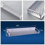 dophee 40cm Shower Caddy, Rectangle Aluminum Bathroom Shower Organizers Bath Kitchen Spice Rack Holder Wall Mounted Rack Shelves Space Storage Organizer Accessories for Bathroom Restroom