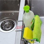 JIANYI Sponge Holder, Stainless Steel for Kitchen Sink, Rustproof Durable Caddy for Dishwashing and Brush Drying