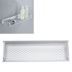 dophee 40cm Shower Caddy, Rectangle Aluminum Bathroom Shower Organizers Bath Kitchen Spice Rack Holder Wall Mounted Rack Shelves Space Storage Organizer Accessories for Bathroom Restroom