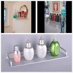 dophee 40cm Shower Caddy, Rectangle Aluminum Bathroom Shower Organizers Bath Kitchen Spice Rack Holder Wall Mounted Rack Shelves Space Storage Organizer Accessories for Bathroom Restroom