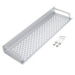 dophee 40cm Shower Caddy, Rectangle Aluminum Bathroom Shower Organizers Bath Kitchen Spice Rack Holder Wall Mounted Rack Shelves Space Storage Organizer Accessories for Bathroom Restroom