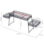 MyGift Black Metal Over The Sink Organizer Shelf Rack, 3 Tiered Bathroom or Kitchen Sink Storage Display Caddy