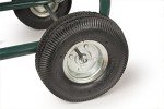 Liberty Garden Products 4 Wheel Hose Reel Cart, Holds up to 350 Feet of 5 to 8 Inch Hose with Basket, Ideal for Backyard, Garden, or Home (Green)