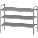 Simple Houseware 3-Tier Shoe Rack Storage Organizer, Grey