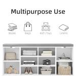 TJYGO Shoe Bench, 10 Cubbies Storage Rack Bench with Removable Padded Seat, Space Saving Shoe Shelf for Entryway, Living Room, Hallway, Bedroom