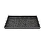 Achla Designs Scrollwork Rubber Boot Tray, Black, 24 inch L, Small