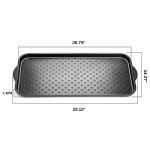 Kingrol 3 Pack Boot Trays, Waterproof Shoe Mats for Entryway Indoor, Multi-Purpose Trays for Boots, Shoes, Garden, 29 x 14.3 Inch