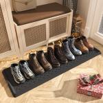 SUPENUIN Extra Large Boot Tray 48 Inch Boot Storage Heavy Duty Rubber Mats for Floor Waterproof Boot Mat Tray for Entryway Multi Use Shoe Rug 16x47.5 Inches