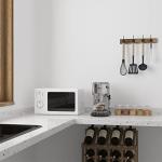 VERTORGAN Coat Hooks Wall Mounted, Wooden Hat Rack with 4 Hooks for Entryway, Bathroom,Bedroom(Brown)