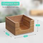 Bivvclaz Acacia Wood Sticky Note Holder, Post It Note Dispenser for Office Desk Accessories, Self Stick Note Pad Holder, Memo Pad Holder Dispenser Organizer for School Office Desk Supplies