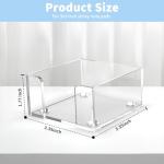 GVPIPYS Sticky Note Holder, Clear Acrylic Notepad Holder for 3" x 3" Sticky Note Storage,Acrylic Sticky Note Dispenser for Classroom and Office Desk Organizer
