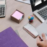 Bivvclaz Acacia Wood Sticky Note Holder, Post It Note Dispenser for Office Desk Accessories, Self Stick Note Pad Holder, Memo Pad Holder Dispenser Organizer for School Office Desk Supplies