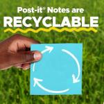 Post-it Pop-up Notes Dispenser, 3 in x 3 in, Black Base Clear Top, 6-Pack