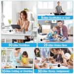 HAUKINIX Pomodoro Time Productivity Focus Timer 99 Min Visual Countdown Stopwatch Desk ADHD for Study, Work, Student, Procrastination, Loud Alarm/Mute/Vibration, 2 Brightness Levels