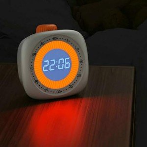 Visual Timer for Kids - 60 Minute Digital Night Vision Countdown Timer Visual for Classroom, Homework, ADHD, and Time Management Tool (White)