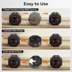 Kaflin Rechargeable Visual Timer, 8-Angle Auto-Rotating Screen with Gravity Sensor, Digital Timers for Classroom, Small Kitchen Timers for Cooking, Work and Study (Space Gray)