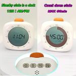 Visual Timer for Kids - 60 Minute Digital Night Vision Countdown Timer Visual for Classroom, Homework, ADHD, and Time Management Tool (White)