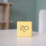 mooas Cube Timer (Yellow), Time Management, Kitchen Timer Kids Timer Workout Timer, Timer for Studying, Cooking, 10, 20, 30, 60 sec Timer Setting