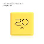 mooas Cube Timer (Yellow), Time Management, Kitchen Timer Kids Timer Workout Timer, Timer for Studying, Cooking, 10, 20, 30, 60 sec Timer Setting