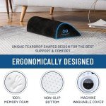 Foot Rest for Under Desk at Work - Memory Foam Office Foot Stool & Under Desk Footrest Leg Elevation Pillow for Gaming & Home Office, Supports Posture