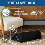 Foot Rest for Under Desk at Work - Memory Foam Office Foot Stool & Under Desk Footrest Leg Elevation Pillow for Gaming & Home Office, Supports Posture