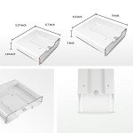 YOOUSOO Large Under Desk Drawer,2 Packs Self-Adhesive Under Desk Storage Organizer,Hidden Desk Drawer Slide-out,Attachable Pen Holder for Office Home School Kitchen