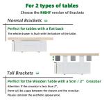 OSteed Under Desk Drawer 18", Pull-out Storage Organizer with Large Slide Extension Mounted Under Flat Wooden Table or Workbench, White_Normal Version