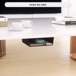 2 Pack Adhesive Under Desk Hanging Shelf Mount Drawer Organizer, Attachable Plastic Under Desk Storage Tray for Standing Desks, Tables, Workstations, Gaming, Cabinet, Increase Storage Space - Black