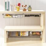 COZYWELL 2 PACK Self-Adhesive Under Desk Drawer, Hidden Under Desk Storage Drawer With Divider for Home Office Kitchen Stationary Organization, 1 Large & 1 Medium, No Drilling