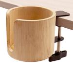 Anti-Spill Table Edge Clamp Cup Holder - Desk Side Drinking Cup Holder Clip for Home & Gaming Desk Accessories (1 Pack)