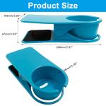 Jiozermi Drinking Cup Holder Clip, Desk Drink Holder Clip Adirondack Chair Cup Holder with Clip Cup Clip Holder for Water Drink Beverage Soda Coffee Mug(Blue)