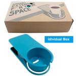 Jiozermi Drinking Cup Holder Clip, Desk Drink Holder Clip Adirondack Chair Cup Holder with Clip Cup Clip Holder for Water Drink Beverage Soda Coffee Mug(Blue)