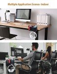 yamagahome Desk Cup Holder, 2 in 1 Table Cup Holder with Headphone Hanger, Anti-Spill Tableside Cup Holder for Water Bottles, Wheelchairs, Workstations, Gaming Desk Accessories Black