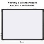 EAONE 24x18 in Double Side Whiteboard Calendar & Cork Board Combo for Wall, 3 in 1 Magnetic Dry Erase Whiteboard Monthly Calendar and Bulletin Board with Aluminum Frame for Home Office Kitchen