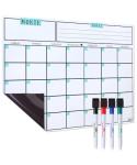 Mr. Pen- Dry Erase Calendar for Fridge, Magnetic, 14.7 x 11.8, Magnetic Calendar with 4 Dry Erase Markers, Magnetic Calendar for Fridge, Magnetic Whiteboard Calendar, Dry Erase Fridge Calendar.