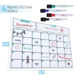 Mr. Pen- Dry Erase Calendar for Fridge, Magnetic, 14.7 x 11.8, Magnetic Calendar with 4 Dry Erase Markers, Magnetic Calendar for Fridge, Magnetic Whiteboard Calendar, Dry Erase Fridge Calendar.