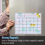 Mr. Pen- Dry Erase Calendar for Fridge, Magnetic, 14.7 x 11.8, Magnetic Calendar with 4 Dry Erase Markers, Magnetic Calendar for Fridge, Magnetic Whiteboard Calendar, Dry Erase Fridge Calendar.