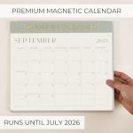 Beautiful 2025-2026 Magnetic Fridge Calendar - Runs From January 2025 Until July 2026 - The Perfect Monthly Refrigerator Calendar for Easy Organizing