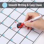 Mr. Pen- Dry Erase Calendar for Fridge, Magnetic, 14.7 x 11.8, Magnetic Calendar with 4 Dry Erase Markers, Magnetic Calendar for Fridge, Magnetic Whiteboard Calendar, Dry Erase Fridge Calendar.