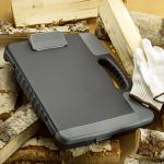 Officemate Portable Clipboard Storage plastic Case for A4 sizes, Charcoal (83301),11-3/4"w x 1-1/2"d x 14-1/2"h