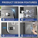 2 Pcs Acrylic Magnetic Dry Erase Board for Fridge, 12"X8" Clear Magnetic to Do List White Board, Acrylic Dry Erase to Do List for Refrigerator, Magnet Whiteboard with 6 Markers