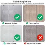 Acrylic Magnetic Dry Erase Board for Fridge, 12"X8" Clear Magnetic to Do List White Board, Acrylic Dry Erase to Do List for Refrigerator, Magnet Whiteboard with 5 Markers