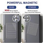 2 Pcs Acrylic Magnetic Dry Erase Board for Fridge, 12"X8" Clear Magnetic to Do List White Board, Acrylic Dry Erase to Do List for Refrigerator, Magnet Whiteboard with 6 Markers