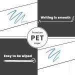 ALEZEL Weekly Dry Erase Board for Fridge, Magnetic Meal Planner Whiteboard Set - Includes Weekly Calendar for Refrigerator & 2 to Do List White Boards, 3 Markers + Eraser