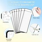 7 PCS Magnetic Dry Erase to Do List White Board 4”x11”, Multifunctional Weekly Dry Erase Board, Weekly Planner White Board Chore Chart Magnetic, Dry Erase Planner Magnetic to Do List for Refrigerator