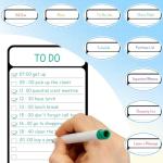 7 PCS Magnetic Dry Erase to Do List White Board 4”x11”, Multifunctional Weekly Dry Erase Board, Weekly Planner White Board Chore Chart Magnetic, Dry Erase Planner Magnetic to Do List for Refrigerator