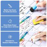 Dry Erase Magnetic Calendar for Refrigerator, 3 Pack- Monthly & Weekly & Daily Planner Magnet Whiteboard for Fridge Wall Door - Shopping, Meal/Menu, to Do List, Family Schedule Planning Board (C)